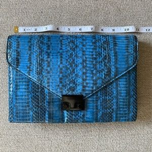 NWT Loeffler Randall Envelope Lock Clutch Crossbody Handbag